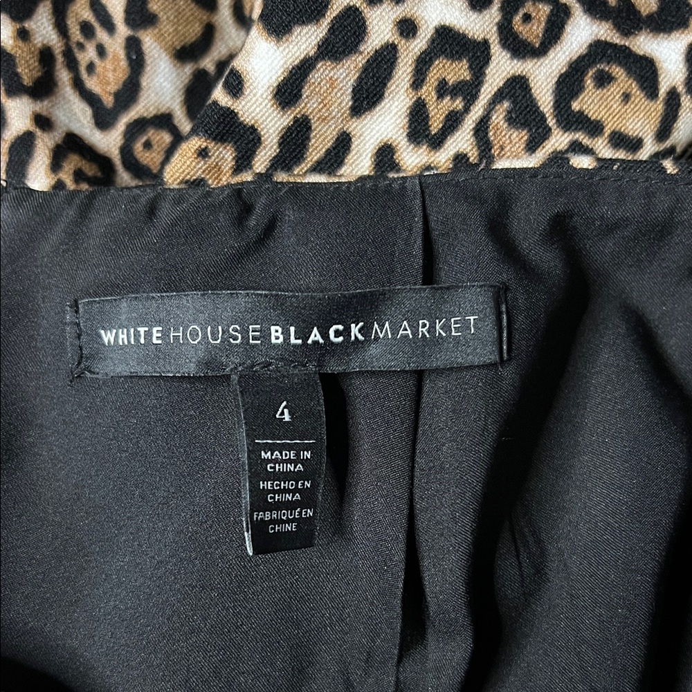 WHBM Leopard Print Pencil Skirt (4) - Picture 3 of 3